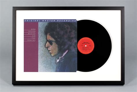 Blood on the Tracks - Custom Framed Vinyl Album