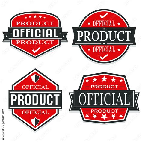 Official Product Quality Seal Stamp Vector Art Design. Decorative Logo ...