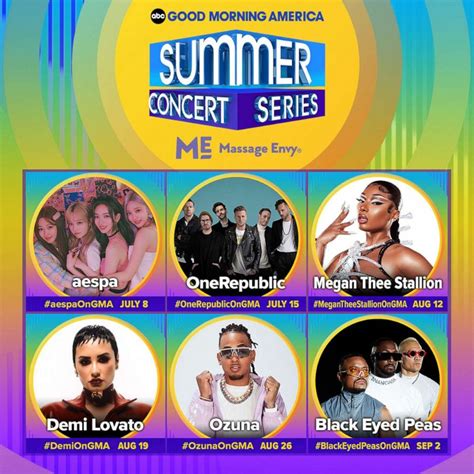 Gma Summer Concert Series 2022 Features Aespa Demi Lovato Megan Thee