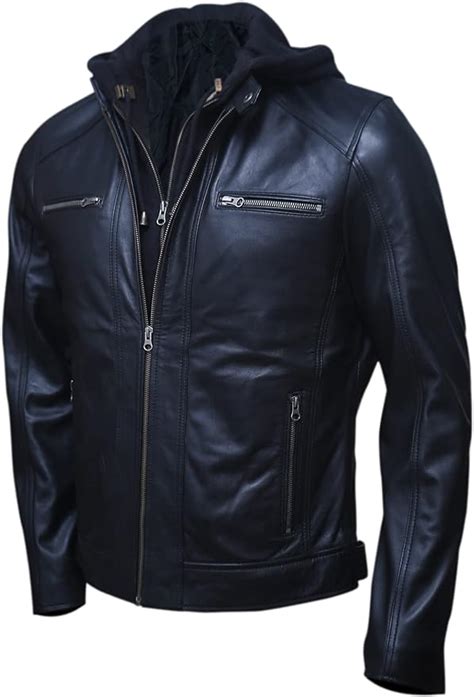 Artistry Mens Genuine Lambskin Leather Motorcycle Jacket