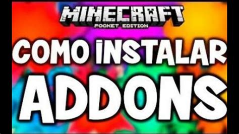 Como Instalar Addons No Minecraft Pe Youtube