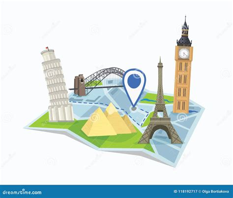 Destination Vector Concept Stock Vector Illustration Of Isolated