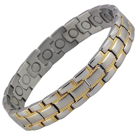 Stainless Steel Sg8 Two Tone Magnetic Bracelet