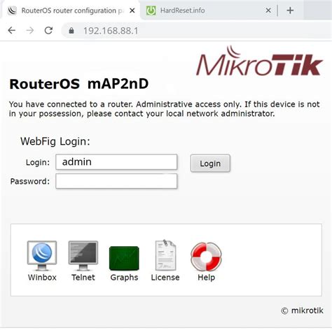 Mikrotik Map Nd Contrase A Predeterminada Mostrar M S Hardreset Info