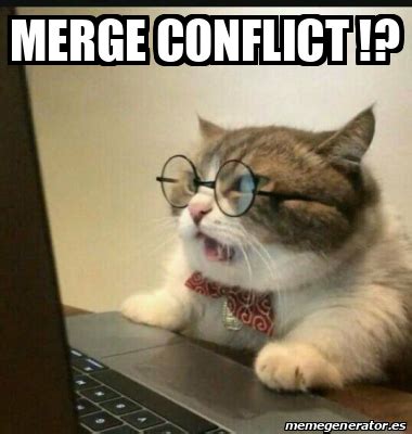 Meme Personalizado Merge Conflict