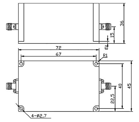 Passive RF Bandpass Filter 1165 1287 MHz ATO