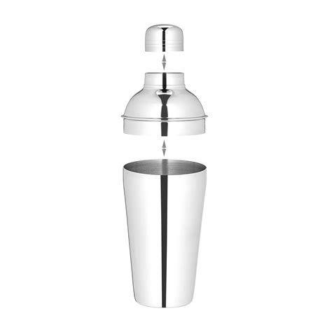 Set Cocktail Shaker 5 Piese 500 Ml Otel Inoxidabil Gri Emagro