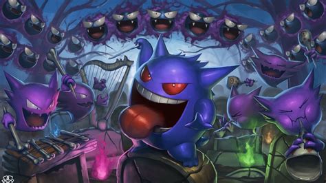 Gengar Gastly And Haunter Pokemon Drawn By Spareribs Danbooru