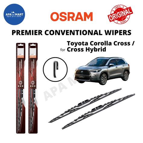 Genuine Osram Premier Conventional U Hook Wiper Set For Toyota Corolla