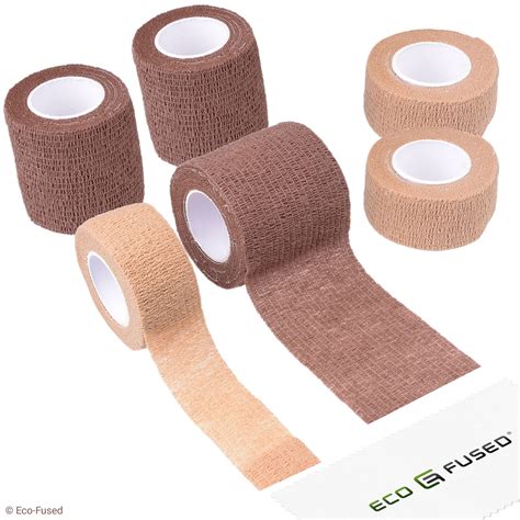 Self Adhering Bandage Sport Injury Wrap Tape Pack Of 6 Supports