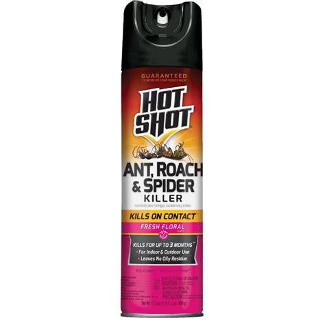 Hot Shot 17 5 Oz Fresh Floral Scent Aerosol Spray Ant Roach Killer Plus Germ Killer Elitsac