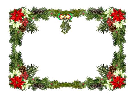 Christmas Garland Frame Png Image Background