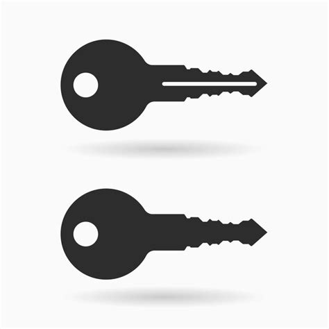 Premium Vector Key Icon In Trendy Flat Style And Vector Key Icon Set