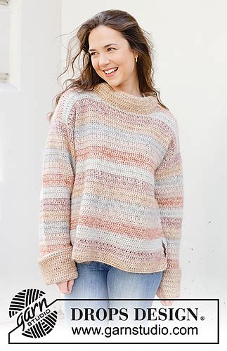 Ravelry Lakeside Watercolour Sweater Pattern By Drops Design