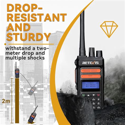 Retevis Walkie Talkies RT76P con micrófono de hombro radios de 2 vías