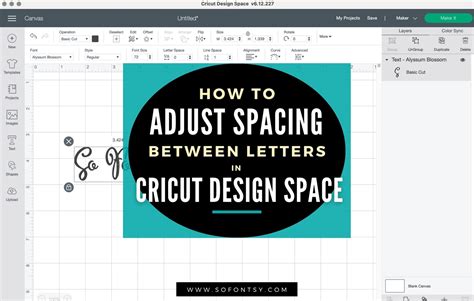 How To Easily Adjust Spacing Between Letters In Cricut Design Space