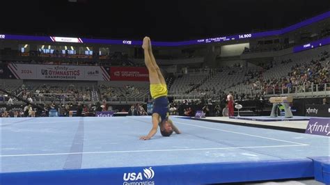 Landen Blixt Floor Exercise 2024 Xfinity U S Championships Senior Men Day 2 Youtube