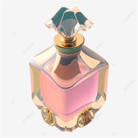 Gilt Decorated Perfume Bottle Perfume Perfume Thorn Gear Chanel PNG