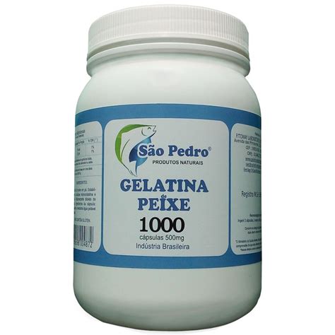 GELATINA DE PEIXE SÃO PEDRO 1000 cápsulas 500mg São Pedro Online