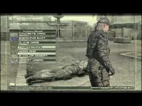 MGS4 Camo new camo combat trailer - YouTube