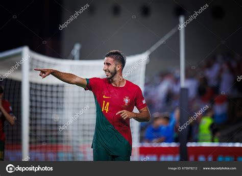 Goncalo Inacio Celebrates Scoring Goal Uefa Euro 2024 Qualifying Game