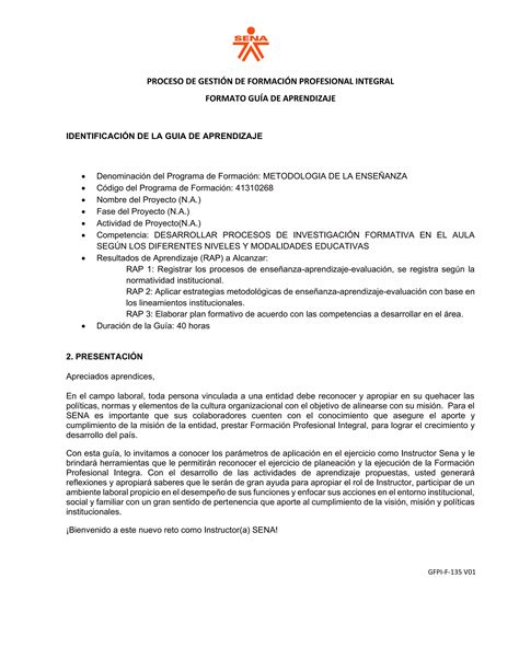 Gfpi f 135 guia de aprendizaje metodolog enseñanza 2021 1 PDF