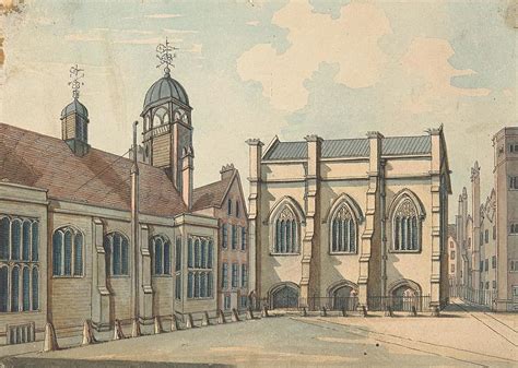 Lincolns Inn Hall And Chapel Between And Drawing By Samuel Ireland