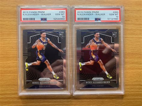 Nickeil Alexander Walker Panini Prizm Rookie Rc Lot Of Psa