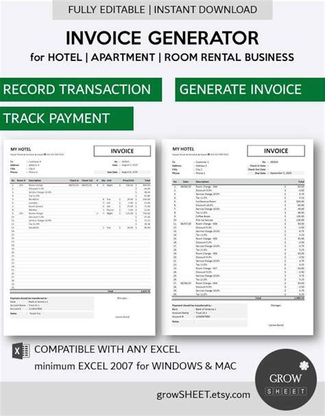 Fine Beautiful Tips About Contoh Invoice Hotel Excel Crylow