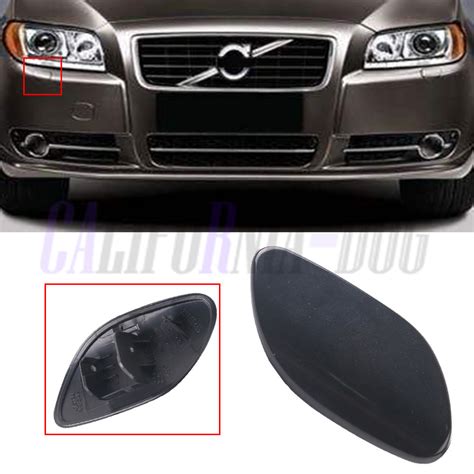 Primed Front Bumper Left Headlight Washer Cover Cap For VOLVO S80 2007