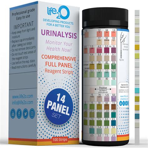 Buy 14 Panel Urine Test Strips For Urinalysis 100ct Testing Kit For Uti Keto Ketosis Protein