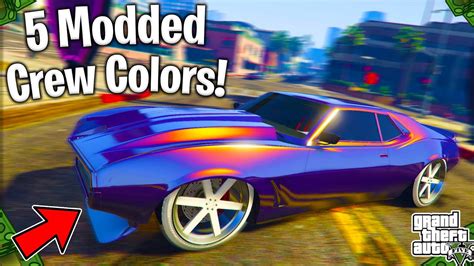 The Top 5 Best Crew Colors In Gta 5 Online Bright Colorssecret Gold And More Youtube