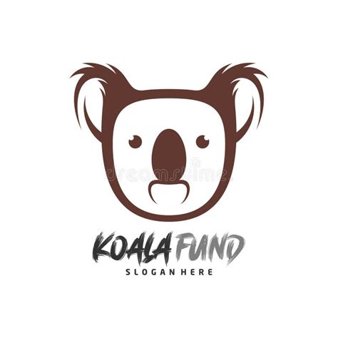 Koala Logo Design Vector Illustration Design Koala Logo Template Stock