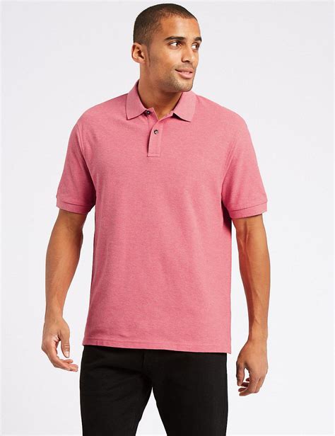 Marks And Spencer Mens Short Sleeve Polo Shirts Prism Contractors