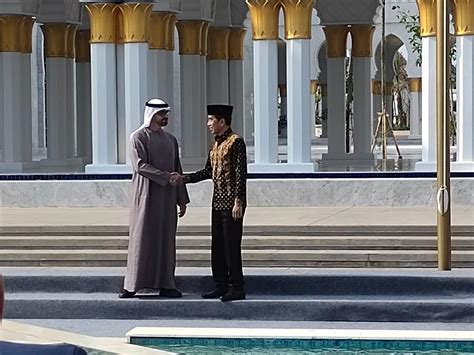 Presiden Jokowi Bersama Presiden Uea Resmikan Masjid Raya Syeikh Zayed