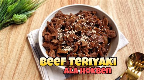 Resep Beef Teriyaki Ala Hokben Hokben Style Beef Teriyaki Recipe