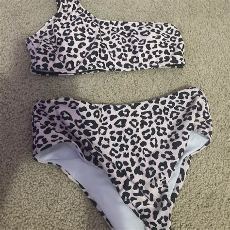 Shein Swim Cheetah Bikini Set Poshmark