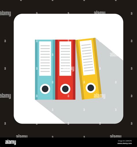 Folders Icon Flat Style Stock Vector Image Art Alamy