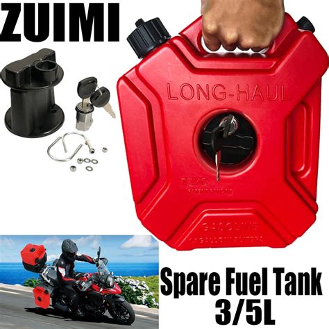 35l Red Fuel Tank Petrol Cans Barrels Can Gas Spare Container Anti