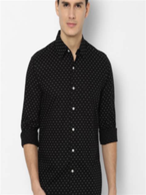 Buy American Eagle Outfitters Men Black Slim Fit Printed Casual Shirt