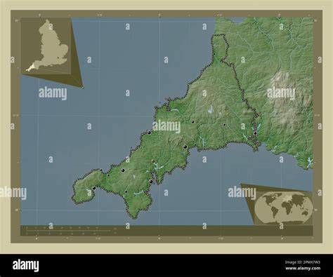 Cornwall Administrative County Of England Great Britain Elevation