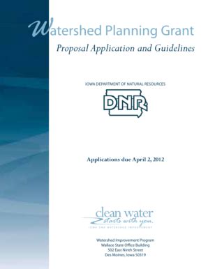 Fillable Online Iowadnr Watershed Planning Grant Iowadnr Fax Email