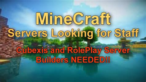 MineCraft Servers Looking For Builders YouTube