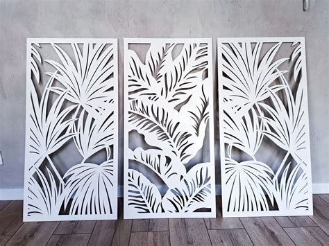 D Large Tropical Wall Decor Palm Leaves Bohemian Style Screen