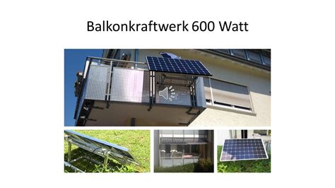 Balkonkraftwerk 600 Watt mit Steckdose einfach erkläret YouTube