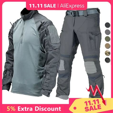 Terno Militar T Tico Para Homens Uf Combat Camisas E Cal As Set