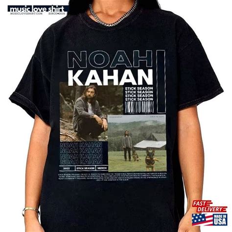 Noah Kahan Stick Season Tour T Shirt Pop Music Sweatshirt The View