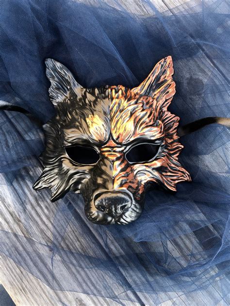 Wolf Masquerade Mask Wolf Mask Halloween Costume Mask Wolf Costume