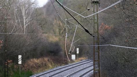 Baum St Rzt Auf Oberleitung Rund Fahrg Ste Aus Zug Evakuiert