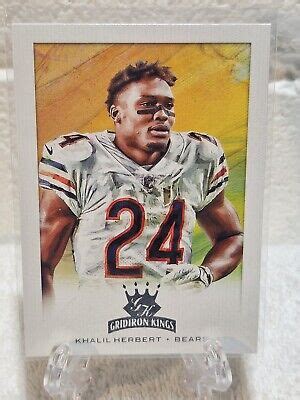 Khalil Herbert Panini Chronicles Gridiron Kings Rookie Card No Gk